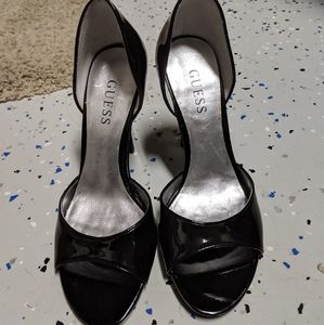 Guess open toe heels